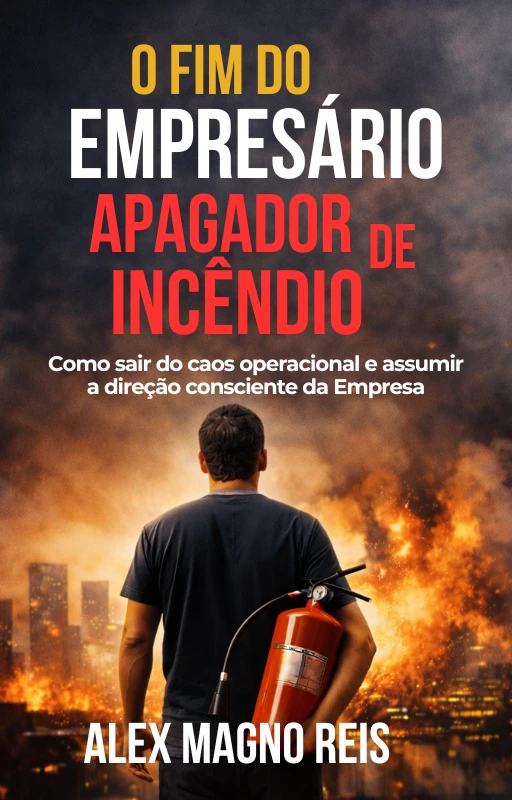 Capa do livro O Fim do Empresário Apagador de Incêndio, de Alex Magno Reis